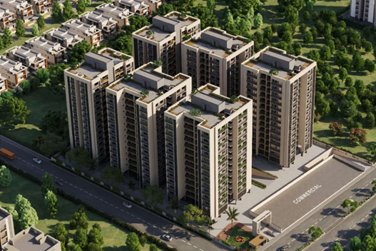 Sahajanand Green Aerial Drone View Nikol Ahmedabad